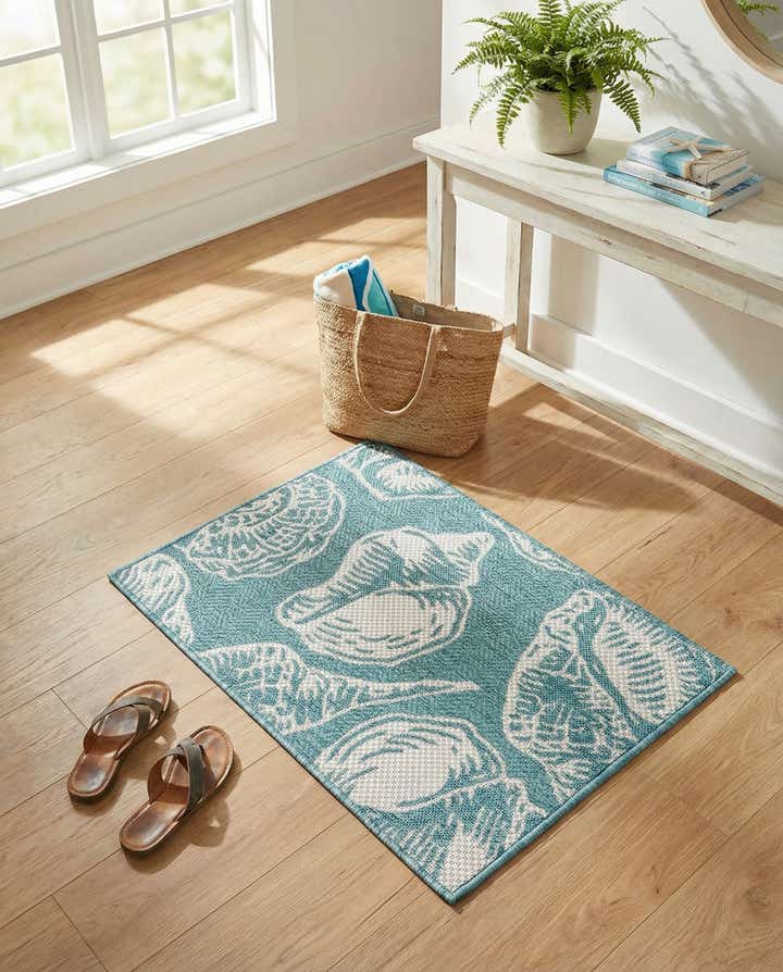 2' x 3' Easy-Clean Coastal Indoor / Outdoor Rug