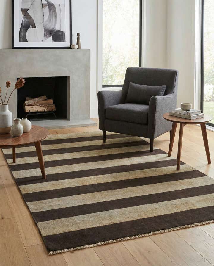 3' 10 x 5' 10 Hand Knotted Modern Ziegler Rug