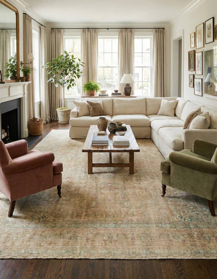 Detail image of  9' 7 x 12' 6  Hand Knotted Ultra Vintage Persian Wool Rug