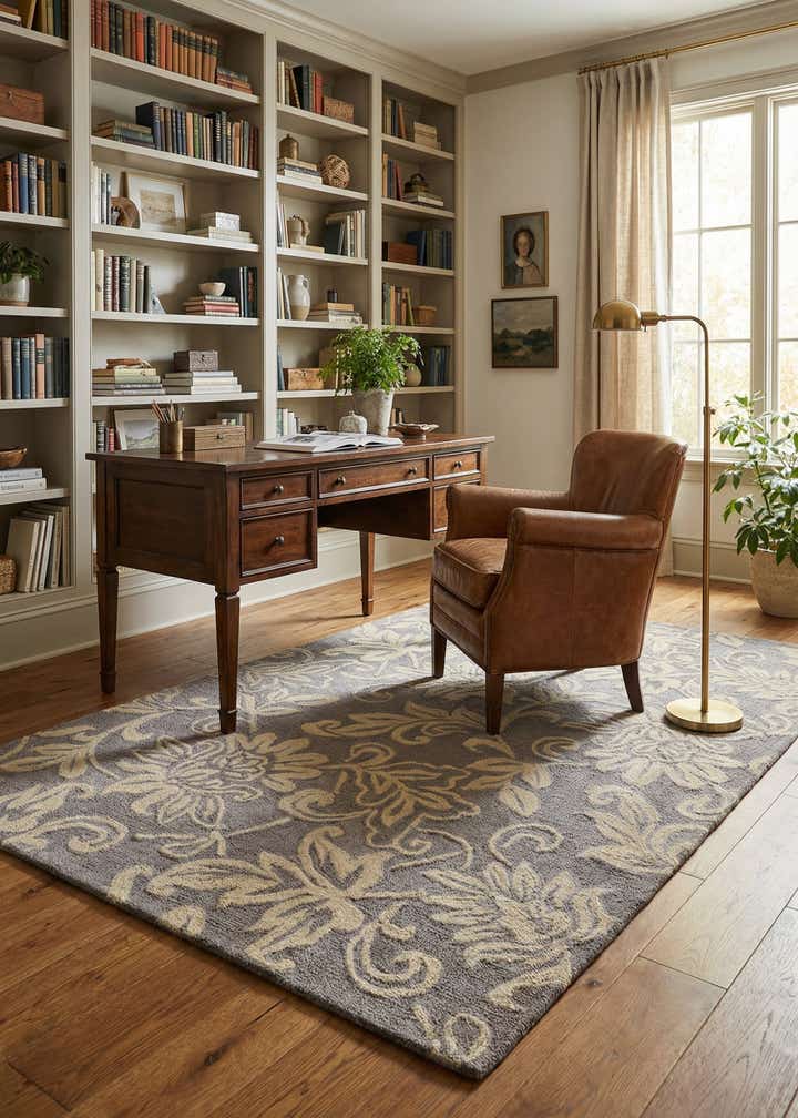 5' x 8' Agra Wool Rug