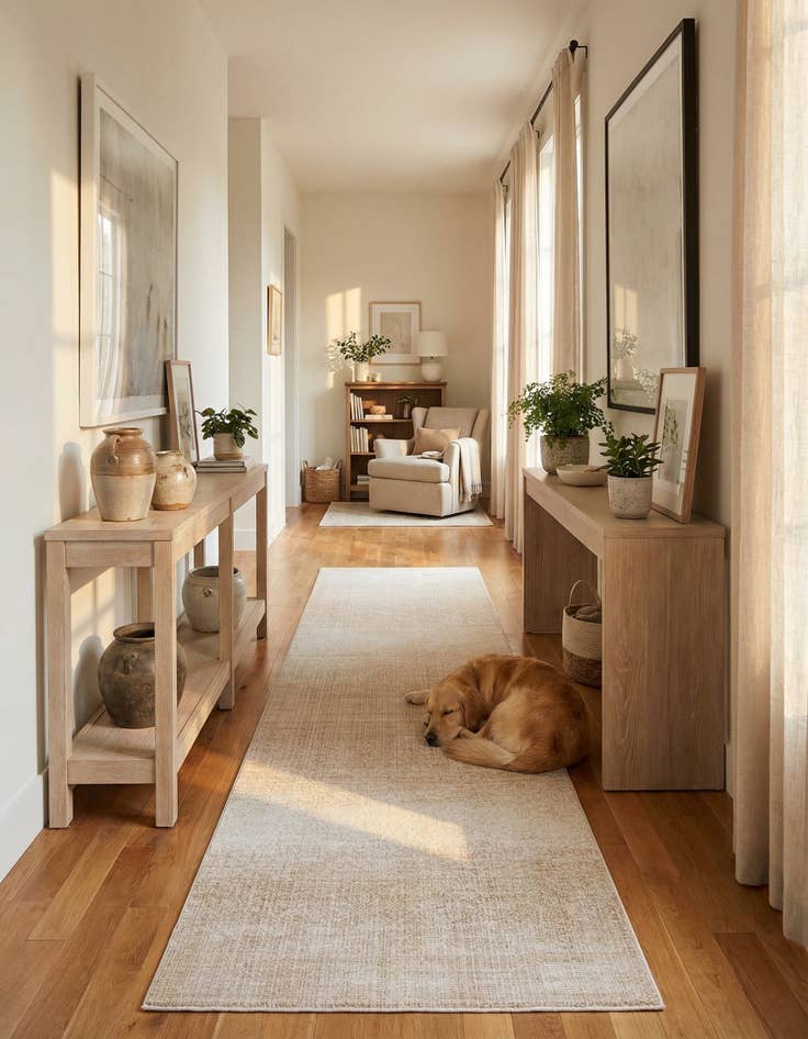 Detail image of  6' 3 x 26' 3 Gemstone Runner Rug