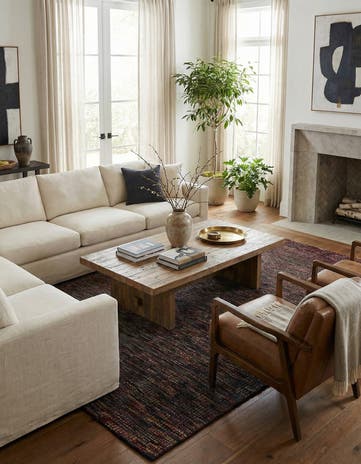 6' 6 x 10' 3 Hand Knotted Darya Wool Rug