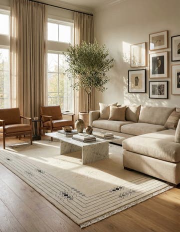 6' 8 x 9' 11 Hand Knotted Darya Rug