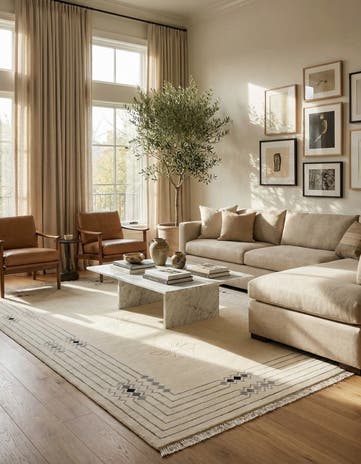 6' 8 x 9' 11 Hand Knotted Darya Rug