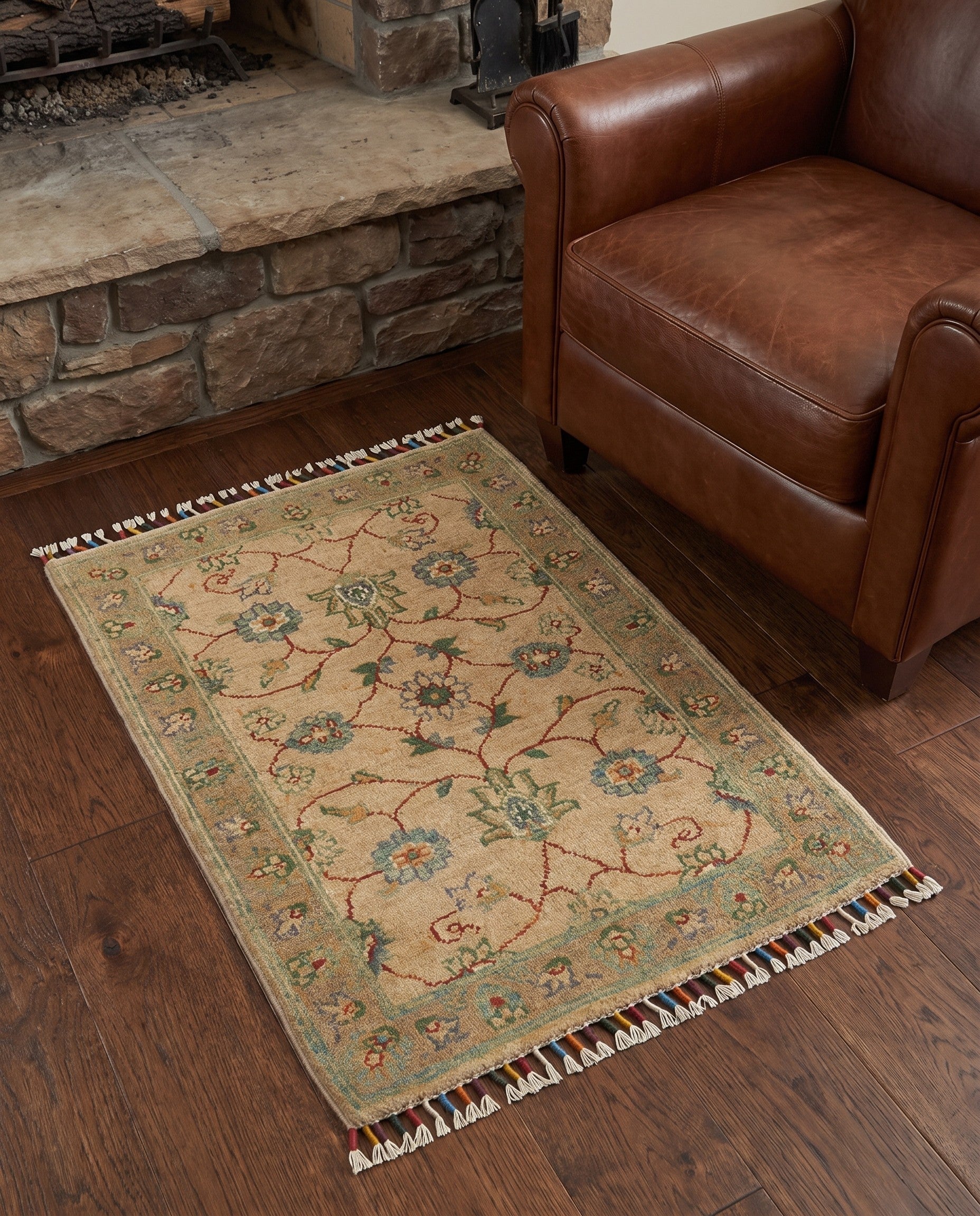 2' x 2' 10 Hand Knotted Ariana Ziegler Rug