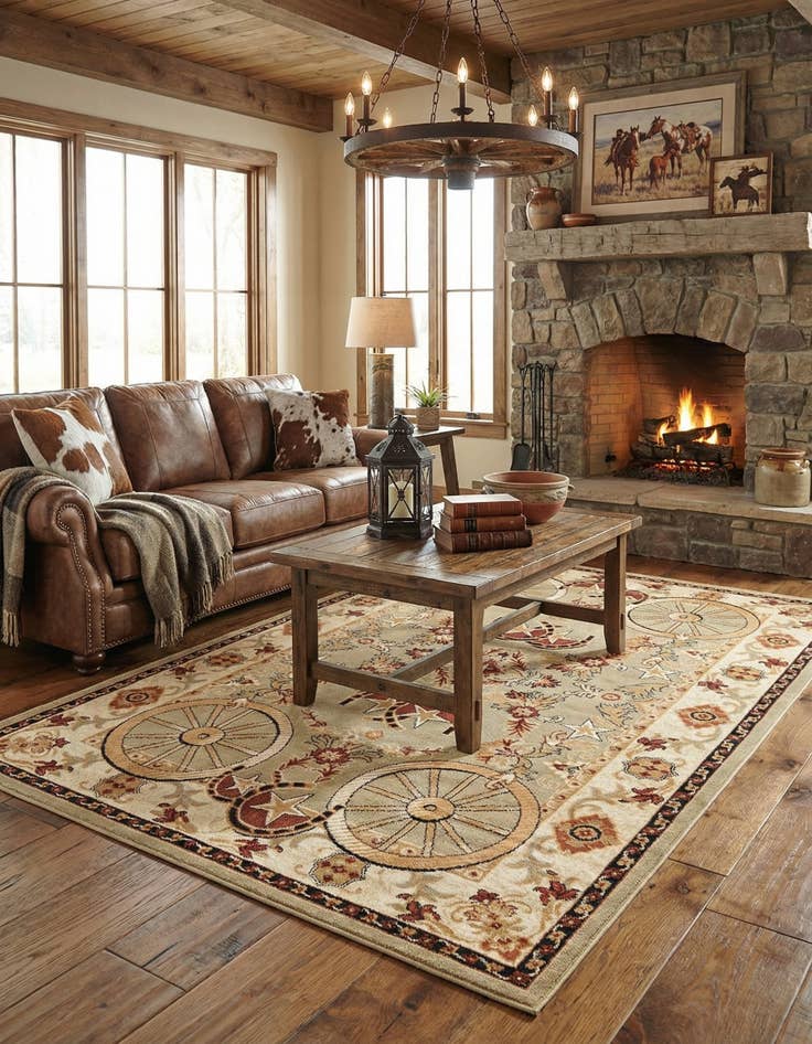 Detail image of  6' x 9' Pioneer Rug