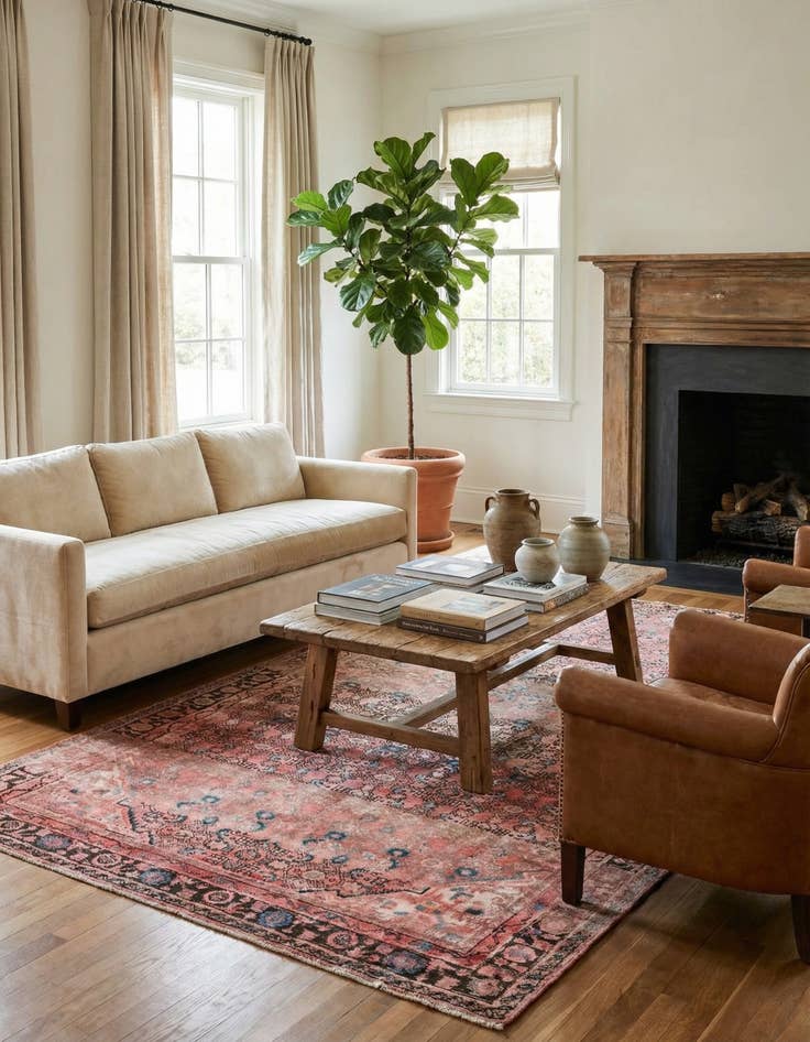 Detail image of 5' 2 x 9' 10  Hand Knotted Ultra Vintage Persian Wool Rug