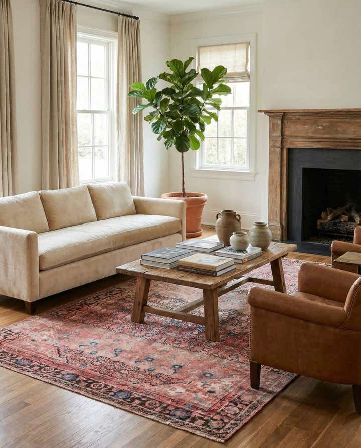 5' 2 x 9' 10 Hand Knotted Ultra Vintage Persian Wool Rug