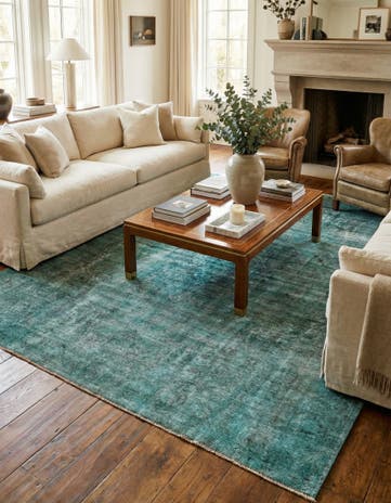 9' 8 x 12' Hand Knotted Ultra Vintage Persian Wool Rug