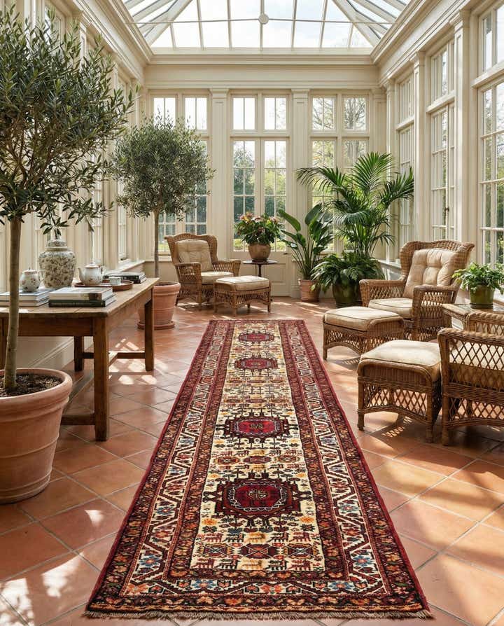 2' 7 x 14' 10 Gutchan Wool Runner Rug