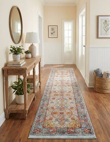 Light Blue Santiago Runner Rug