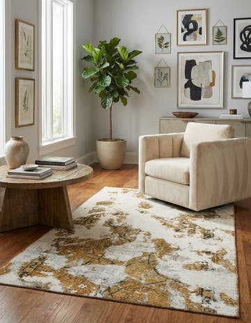 3' 7 x 5' 9 Hand Knotted Ultra Vintage Persian Wool Rug