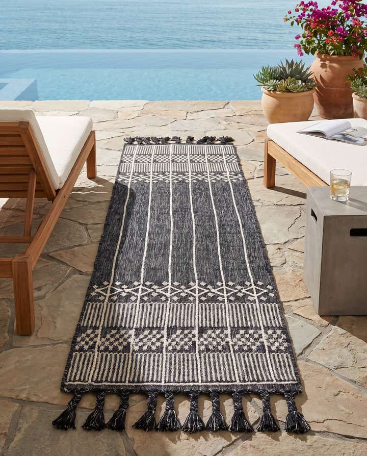 65cm x 250cm Leicht zu reinigen Eco Bohemian Innen- / Außenbereich Läufer Teppich