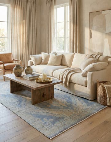 5' 10 x 8' 10 Hand Knotted Moroccan Wool Rug