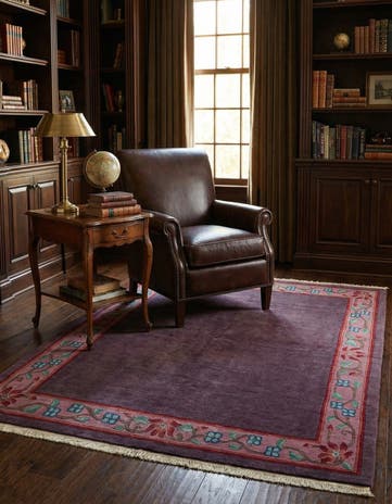 5' 9 x 8' 1 Hand Knotted Tibet Wool Rug