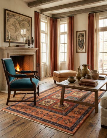 3' 5 x 5' 1 Kashkuli Wool Rug