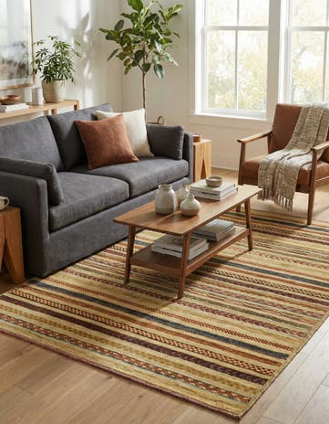 4' x 5' 9 Hand Knotted Modern Ziegler Rug