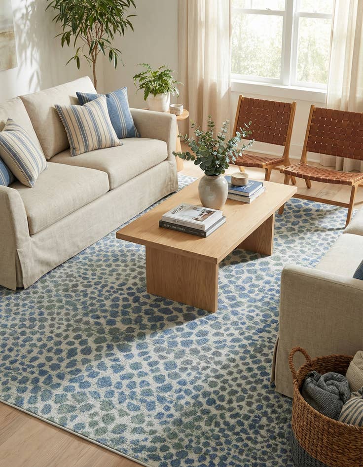 Detail image of 7' 10 x 7' 10 Kamala Washable Square Rug