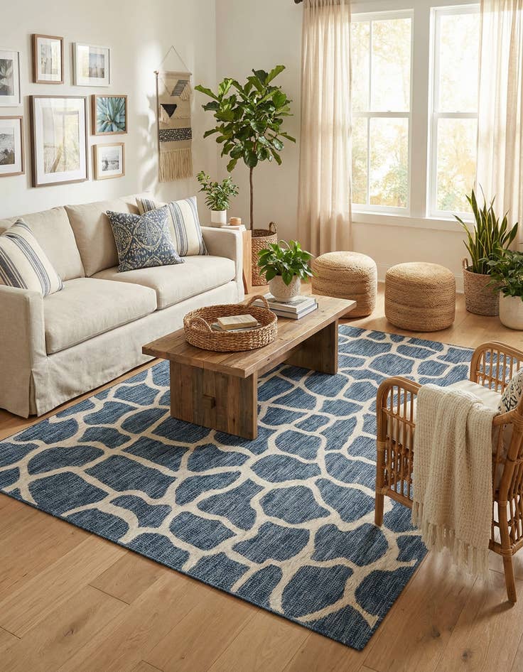 Detail image of 7' x 10'  Washable Safari Indoor / Outdoor Rug