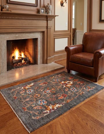 2' 9 x 4' 1 Hand Knotted Ariana Ziegler Rug