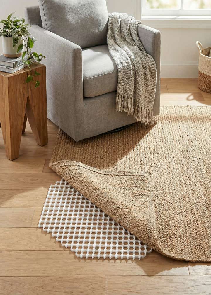 5' x 5' Octagon Non-Slip Rug Pad