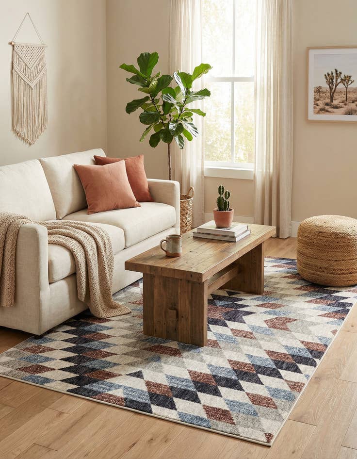 Detail image of  4' x 6' Eco Southwestern Rug