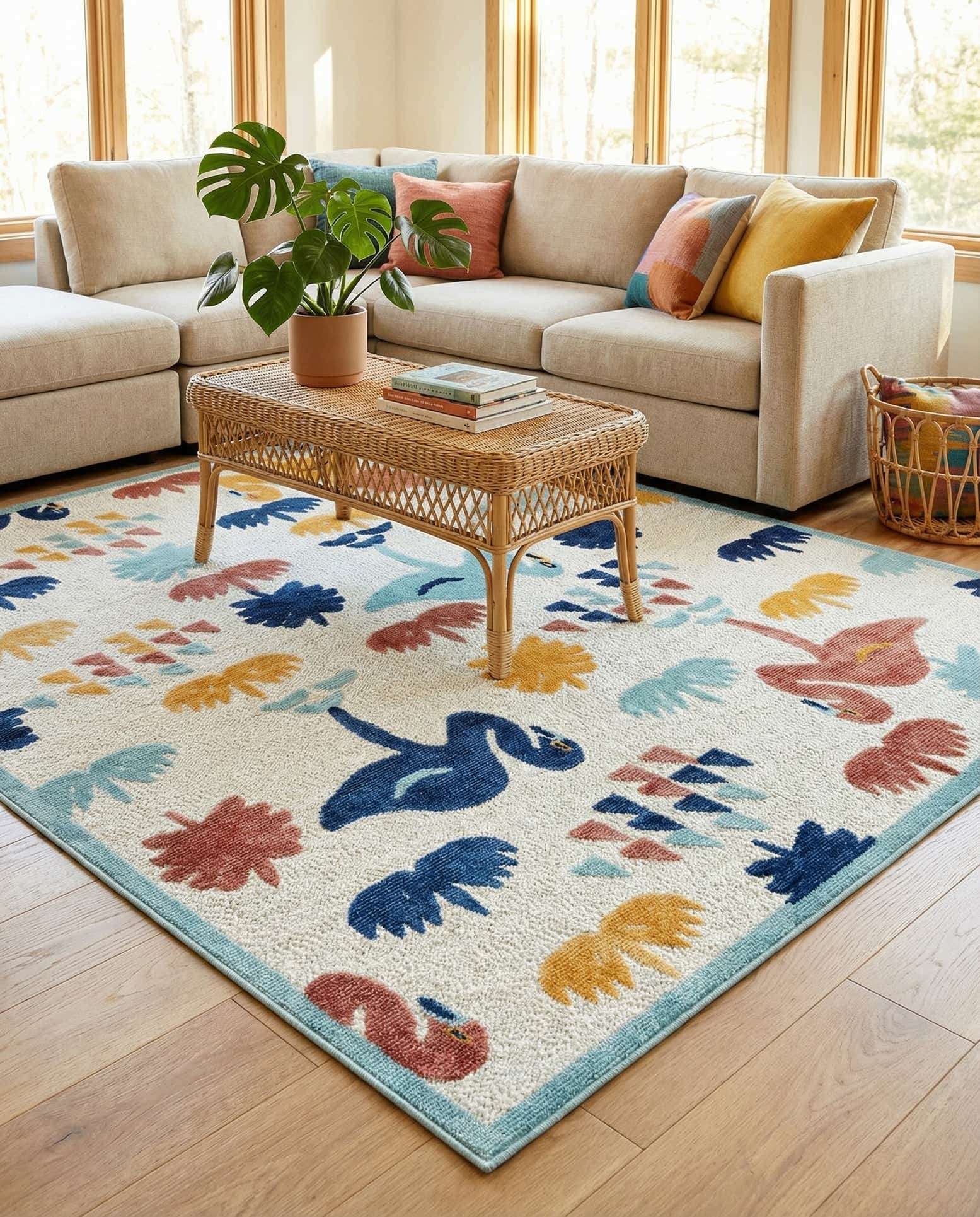 7' 10 x 10' Easy-Clean Belize Indoor / Outdoor Rug