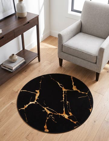 3' x 3' Vogue Geo Round Rug