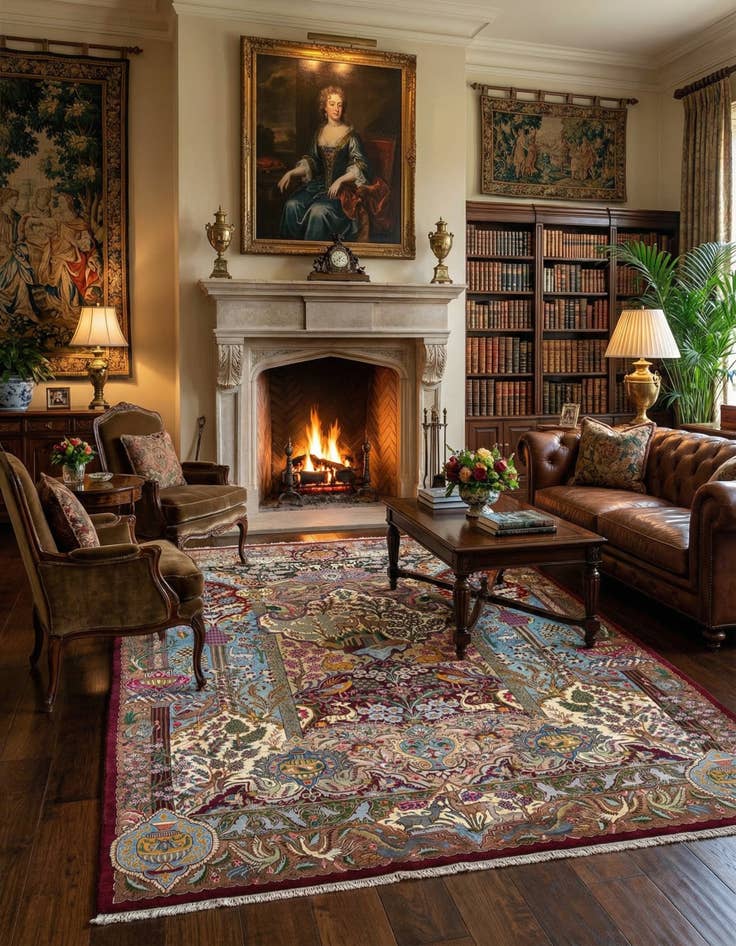 Detail image of 8' 2 x 11' 3 Kashmar Wool Rug