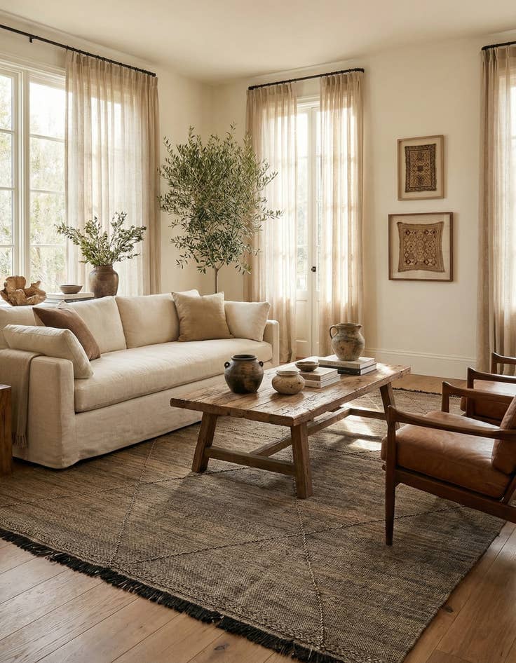 Detail image of 8' 4 x 9' 8  Hand Knotted Moroccan Wool Rug