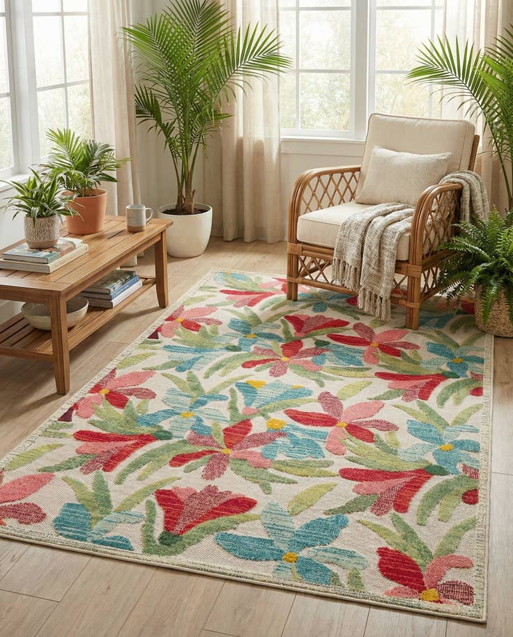 Detail image of 6' x 9' Easy-Clean Casablanca Indoor / Outdoor Rug