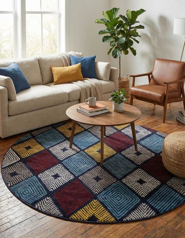 5' 3 x 5' 3 Laguna Round Rug