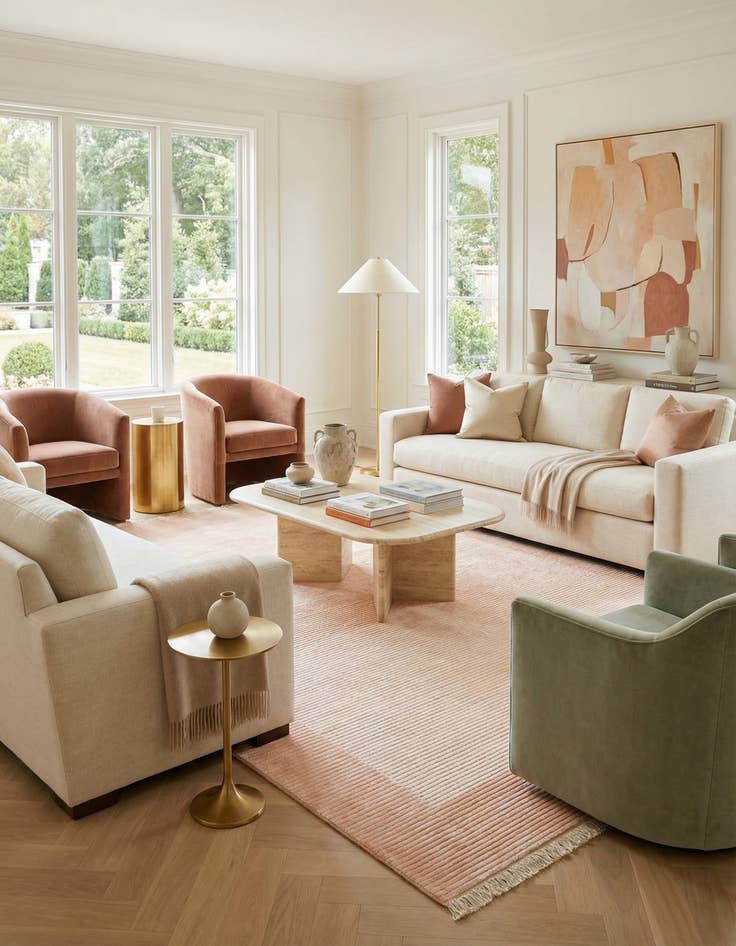 Detail image of 8' 2 x 11' 5  Hand Knotted Darya Wool Rug