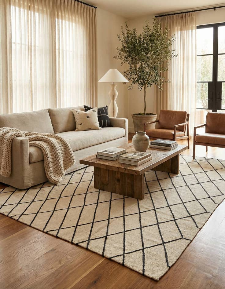 Detail image of 8' 3 x 9' 10  Hand Woven Kilim Modern Wool Rug