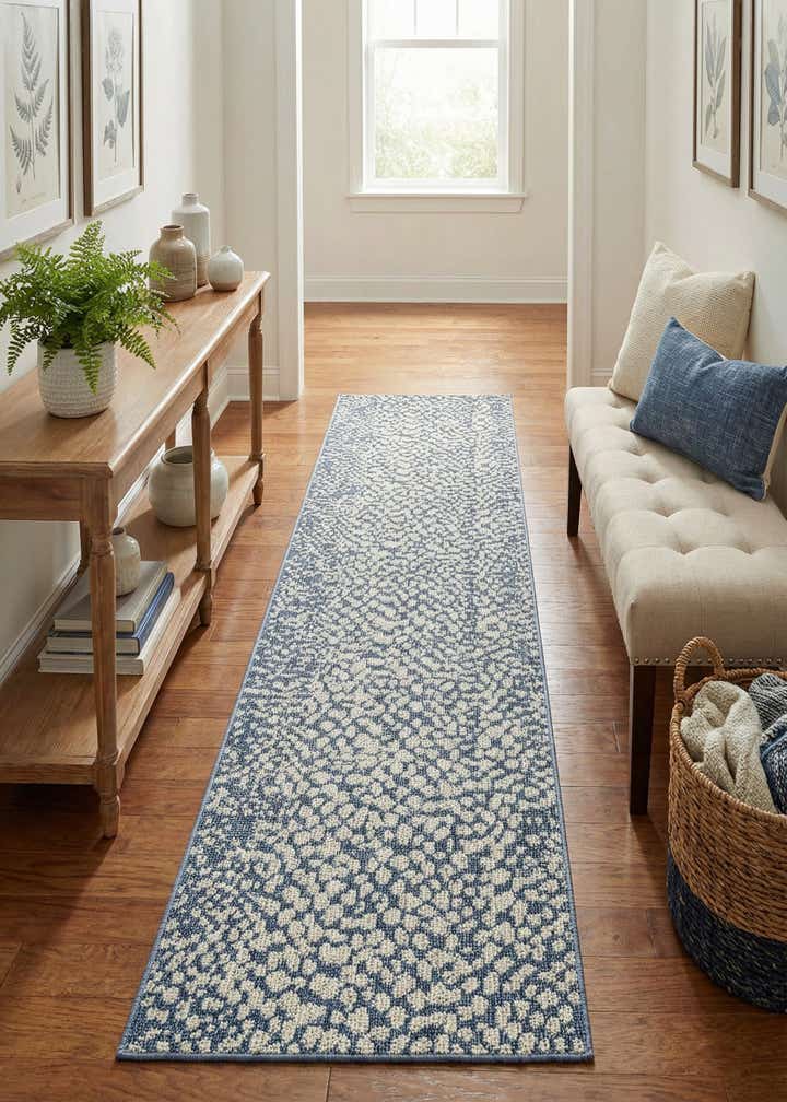 2' 7 x 12' Easy-Clean Safari Indoor / Outdoor Runner Rug