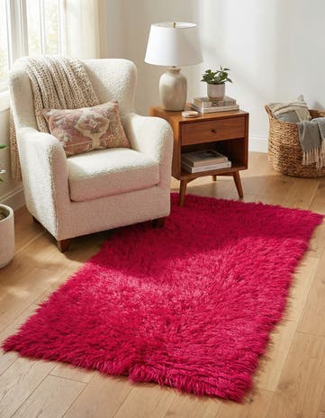 2' 4 x 4' 7 Hand Knotted Moroccan Wool Runner Rug