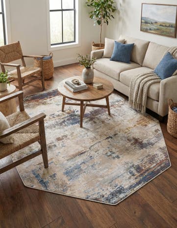 7' 10 x 7' 10 Deepa Octagon Rug