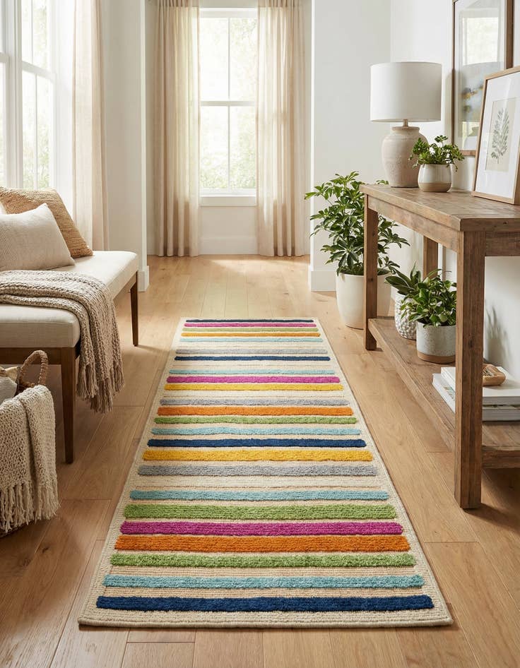 Detail image of 2' x 6' Easy-Clean Aruba Indoor / Outdoor Runner Rug