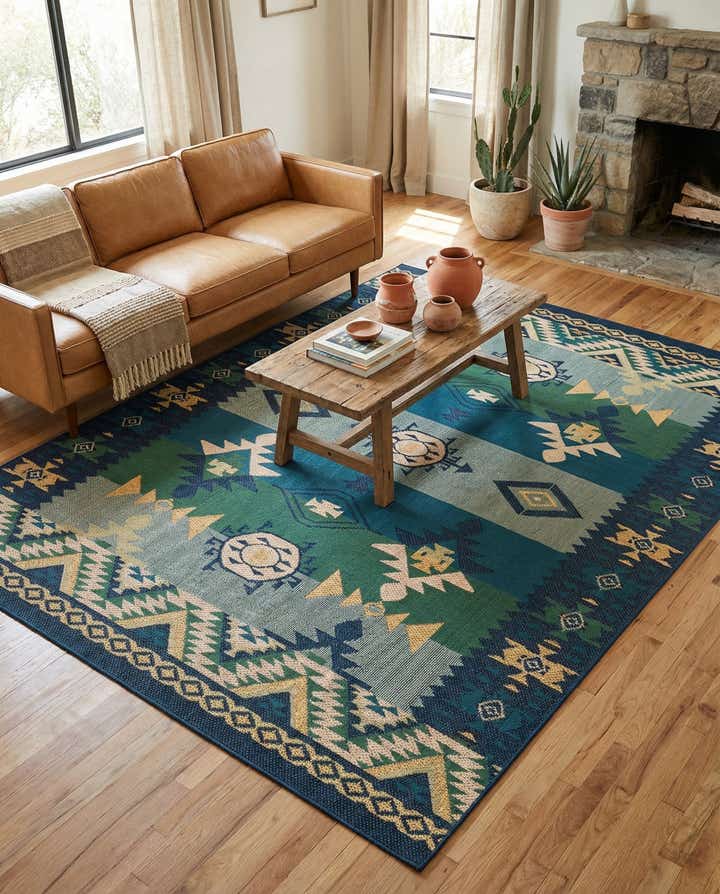9' x 12' Easy-Clean Baja Indoor / Outdoor Rug