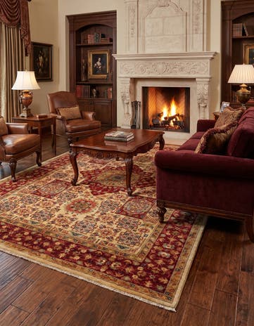5' 8 x 7' 11 Hand Knotted Mamluk Ziegler Rug