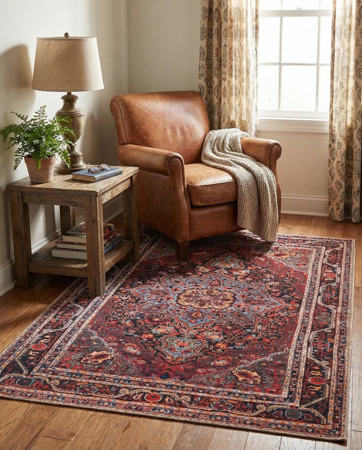 Detail image of 3' 6 x 5' 6 Washable Timeless Rug