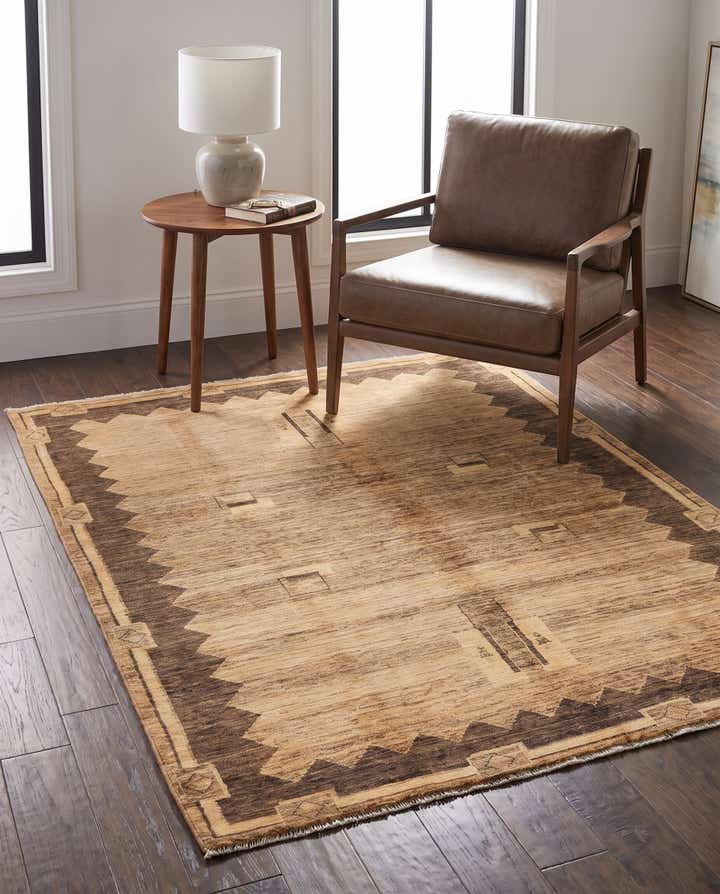 5' 2 x 6' 5 Hand Knotted Modern Ziegler Rug