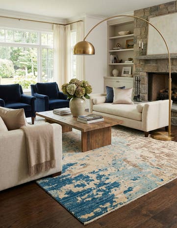 6' 2 x 9' 4 Hand Knotted Darya Rug