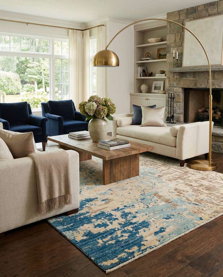 6' 2 x 9' 4 Hand Knotted Darya Rug