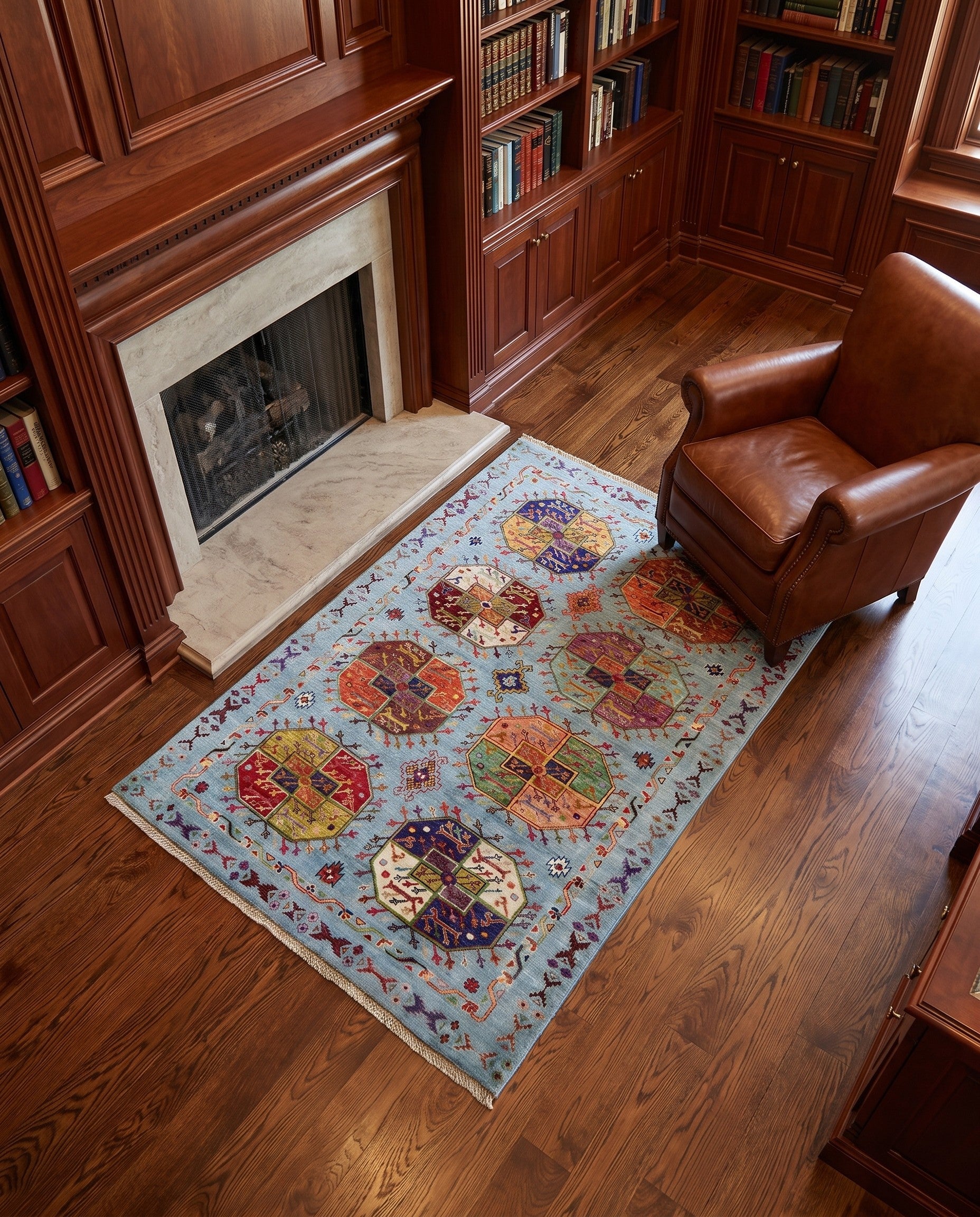 4' 2 x 6' Hand Knotted Ariana Ziegler Rug