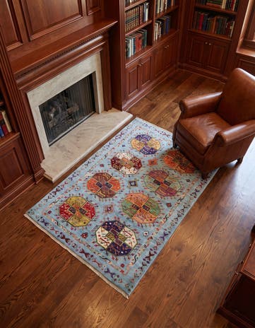 4' 2 x 6' Hand Knotted Ariana Ziegler Rug