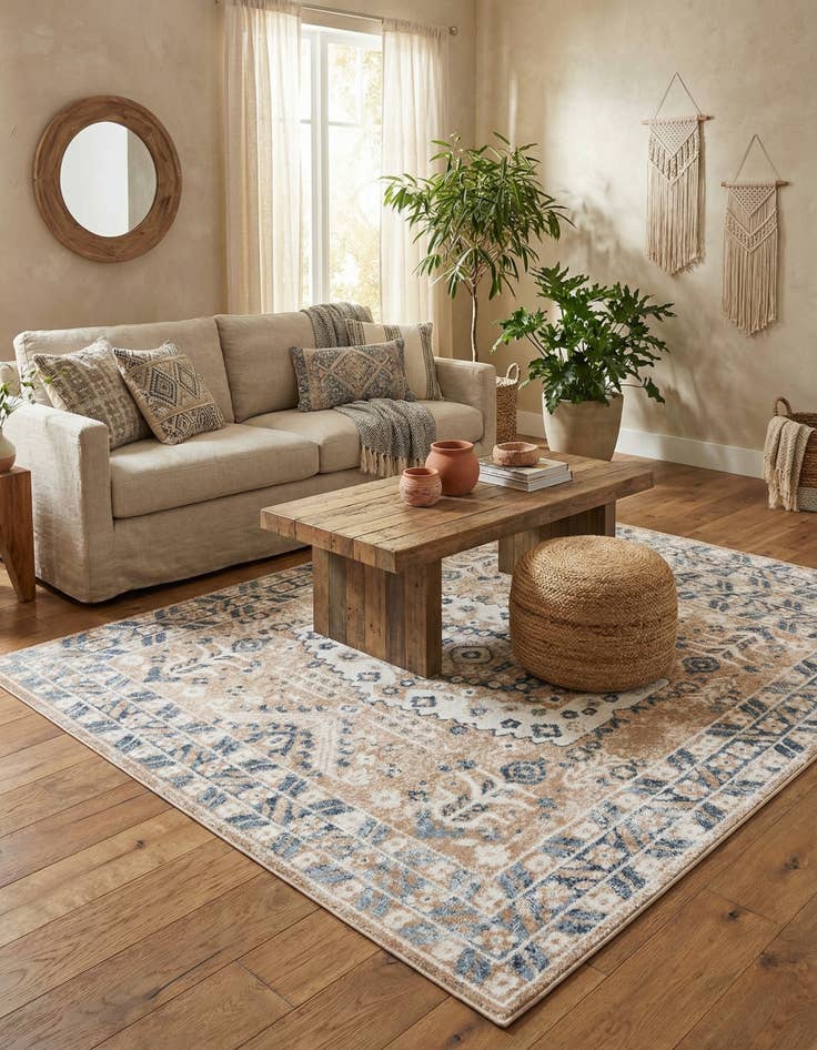 Detail image of  7' 10 x 7' 10 Oxford Square Rug