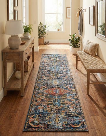 2' 6 x 12' Washable Timeless Runner Rug