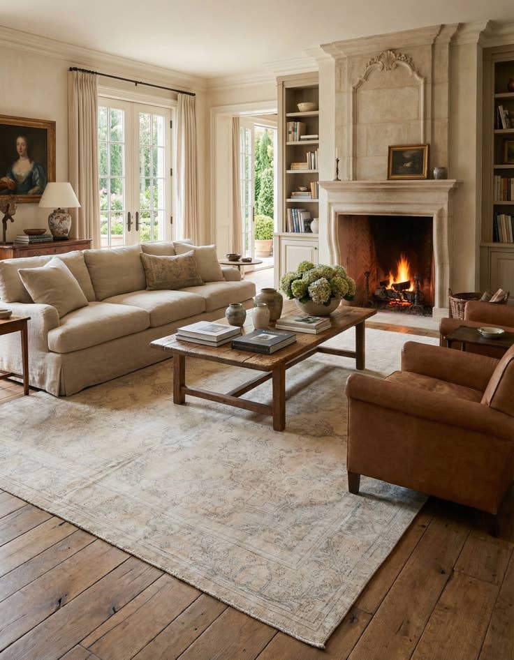 Detail image of  9' 4 x 13' 1  Hand Knotted Ultra Vintage Persian Wool Rug