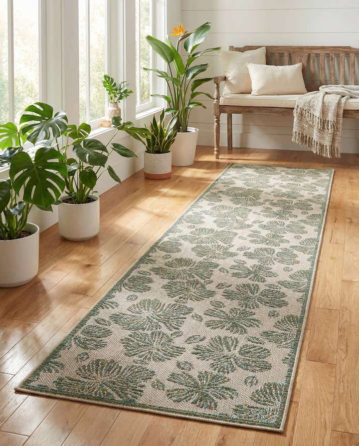 2' 7 x 12' Easy-Clean Baja Indoor / Outdoor Runner Rug